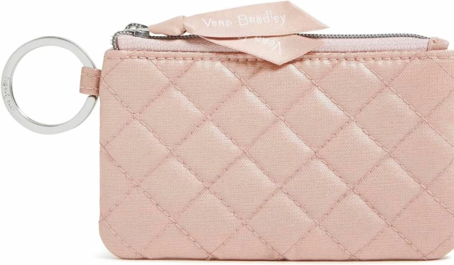 Vera Bradley Women's Cotton Zip ID Wallet Case - Stylish & Compact Card Holder