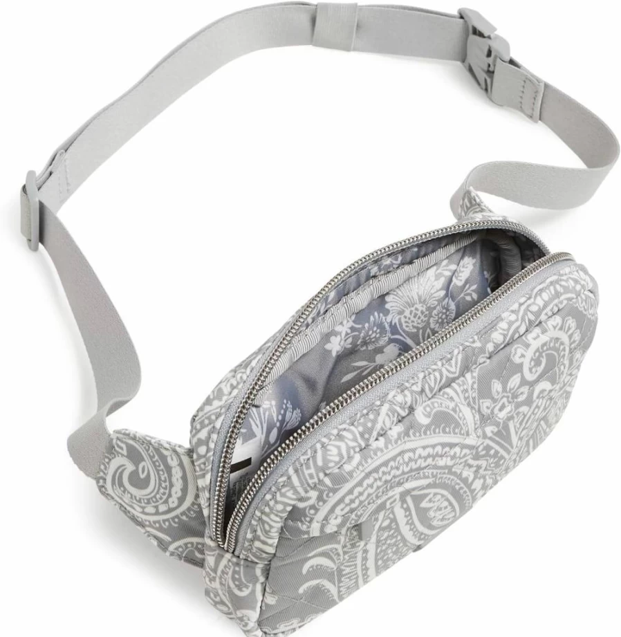 Vera Bradley Women's Mini Crossbody Sling Bag - Lightweight Performance Twill Belt Bag for Women