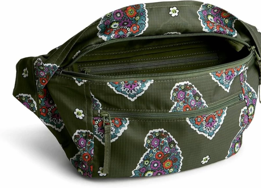 Vera Bradley Women's Ripstop Crossbody Belt Bag – Lightweight Travel Waist Pack