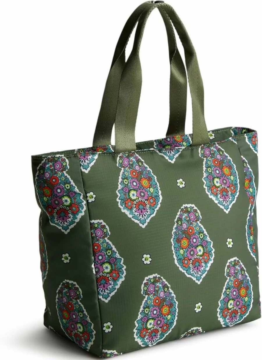 Vera Bradley Lightweight Ripstop Fabric Lunch Bag - Insulated Reusable Tote for Work & School