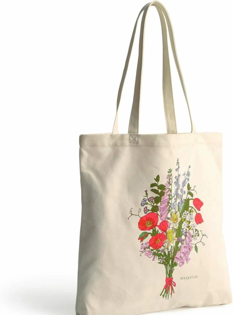 Vera Bradley Woodlark Cotton Tote Bag - Bouquet No. 3 Floral Print Lightweight Carryall