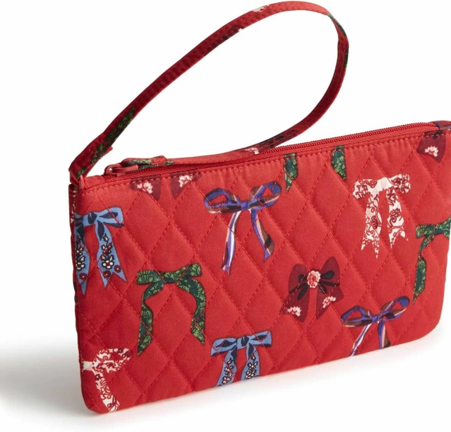Vera Bradley Cotton Wristlet with Premium Zip Closure | Stylish & Functional Wristlet Pouch