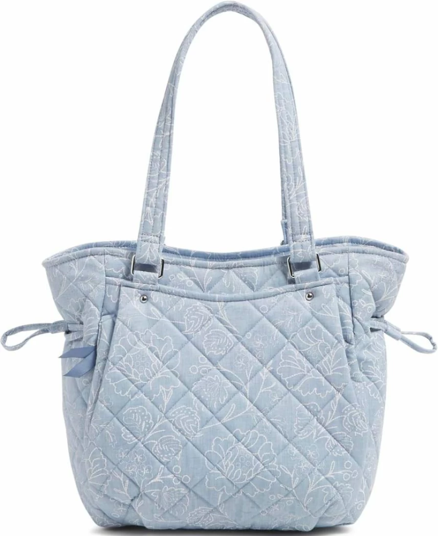 Vera Bradley Glenna Satchel Handbag - Sweet Garden Lace Cotton Tote for Women