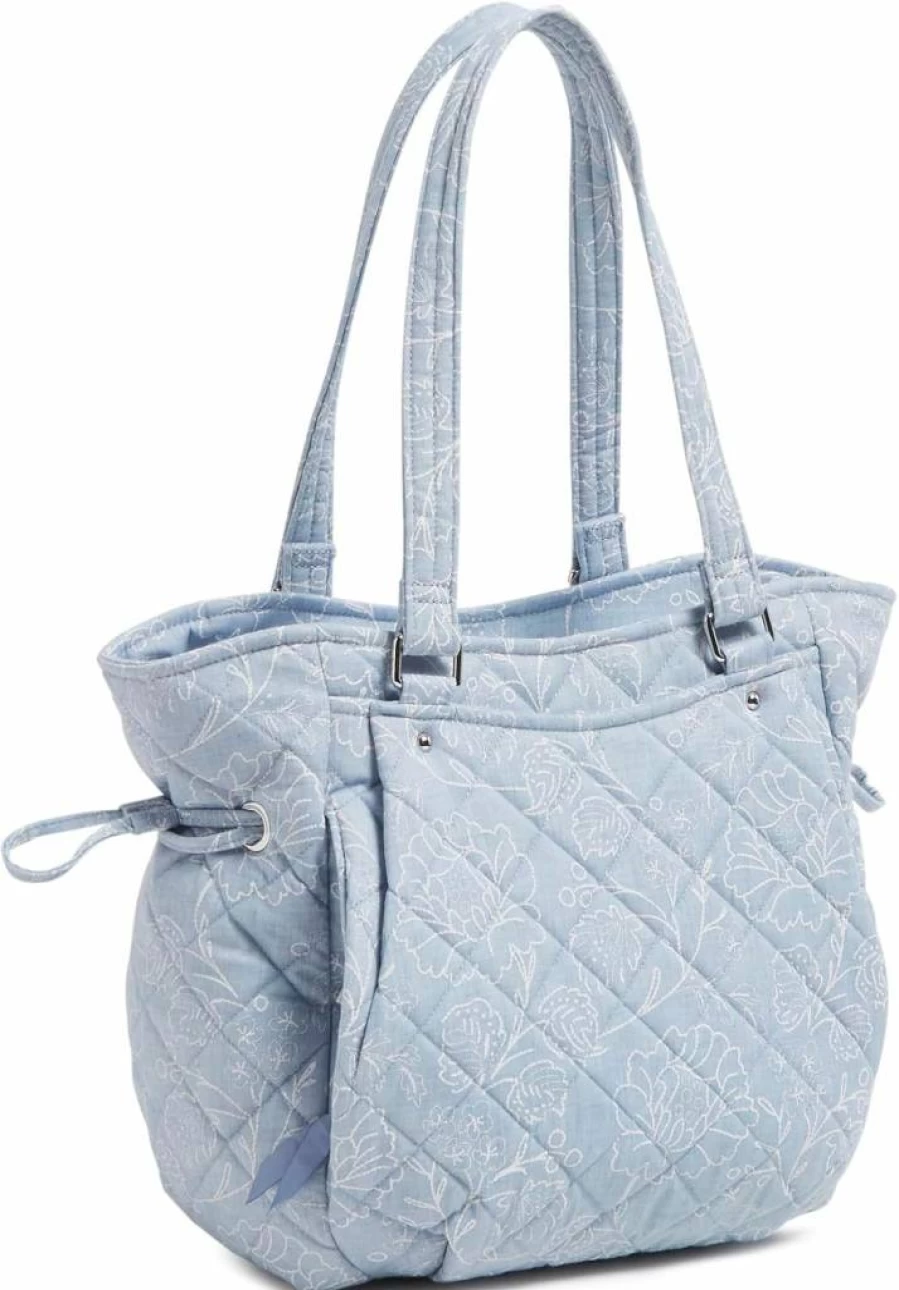 Vera Bradley Glenna Satchel Handbag - Sweet Garden Lace Cotton Tote for Women