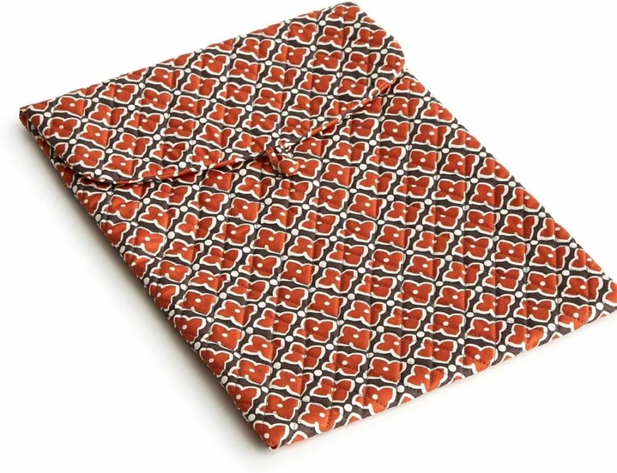 Vera Bradley Women's Large Cotton Laptop Sleeve Envelope Case for 15-Inch Devices