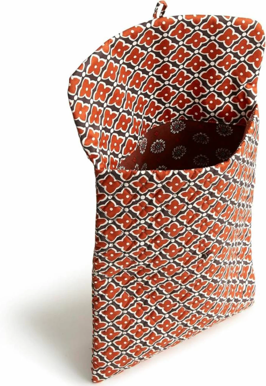 Vera Bradley Women's Large Cotton Laptop Sleeve Envelope Case for 15-Inch Devices