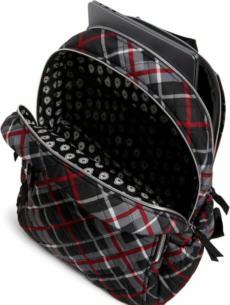Vera Bradley Blooms And Branches Performance Twill Backpack for College Students, Lightweight Laptop Campus Backpack