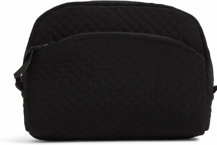 Vera Bradley Women's Medium Makeup Bag - Microfiber Cosmetic Organizer for Travel & Storage