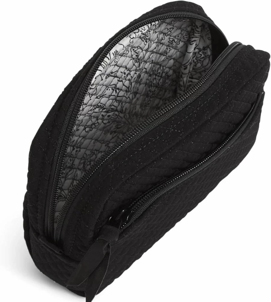 Vera Bradley Women's Medium Makeup Bag - Microfiber Cosmetic Organizer for Travel & Storage