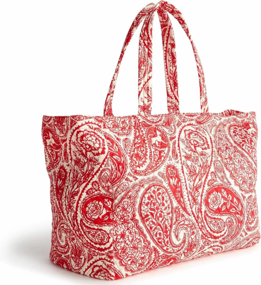 Vera Bradley Knollton Cotton Travel Tote Bag – Premium Lightweight Carryall for Women