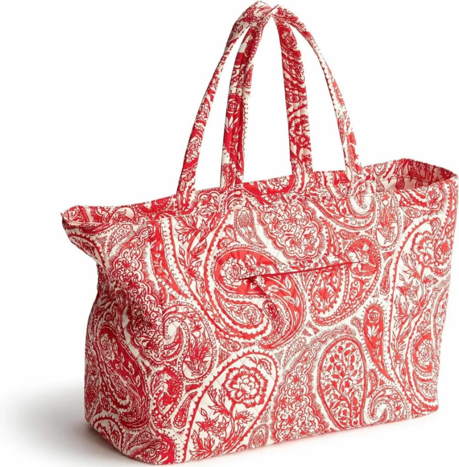 Vera Bradley Knollton Cotton Travel Tote Bag – Premium Lightweight Carryall for Women