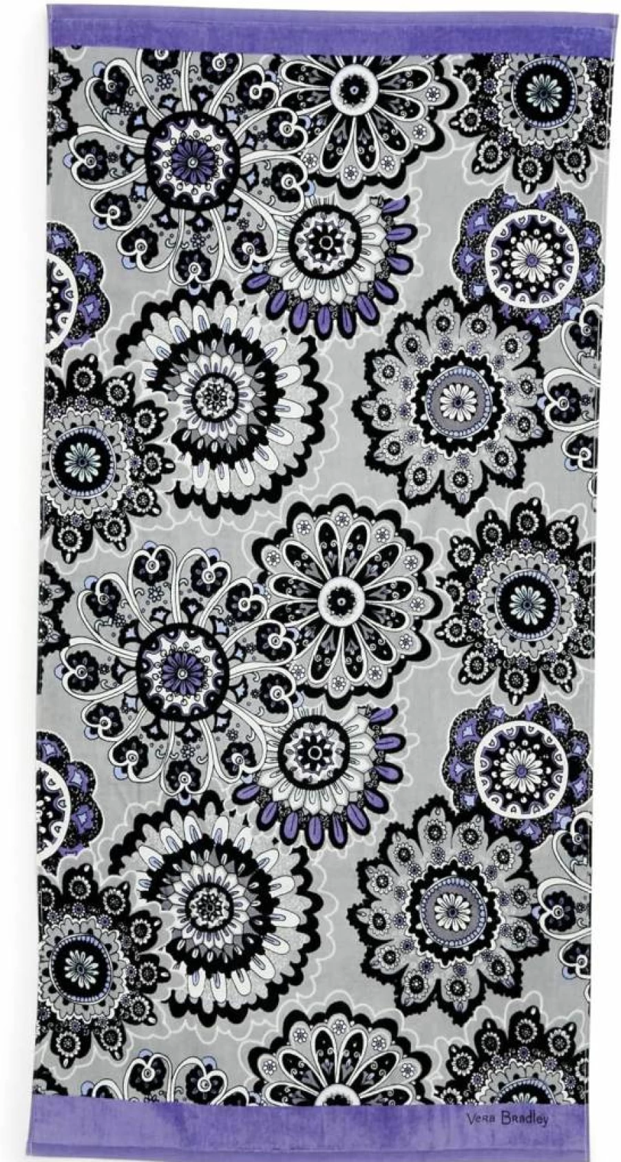 Vera Bradley Women's Striped Beach Towel - Lightweight, Quick-Dry, Vibrant Design for Summer