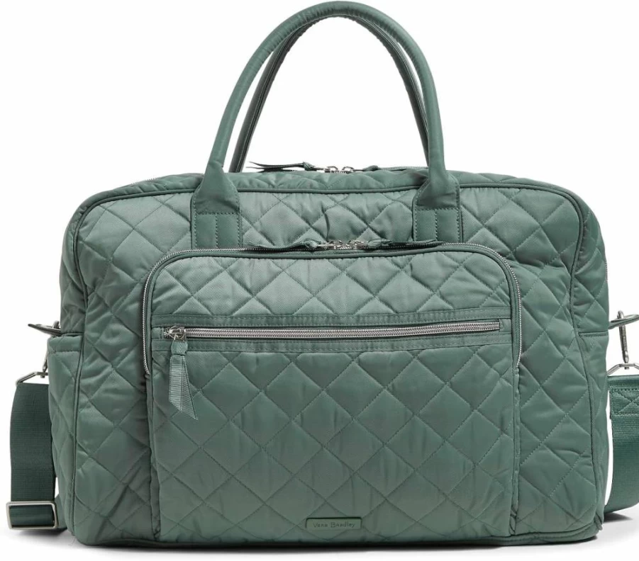 Vera Bradley Twill Weekender Bag - Lightweight Durable Travel Overnight Tote for Women