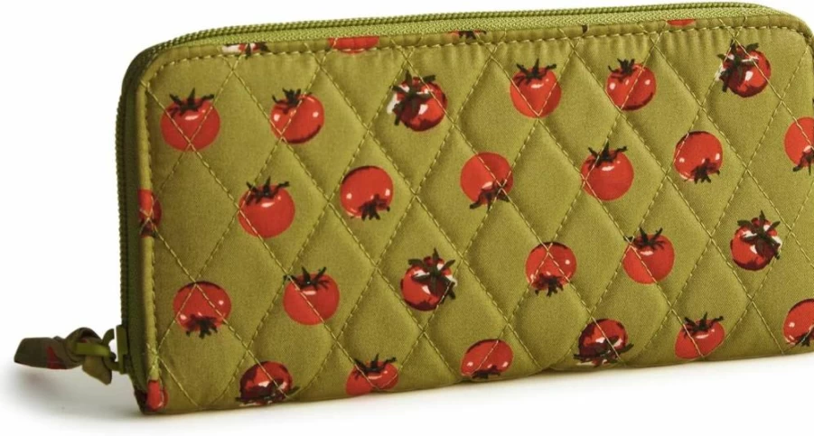 Vera Bradley Women's Continental Wallet - Premium Cotton Travel Wallet for Women