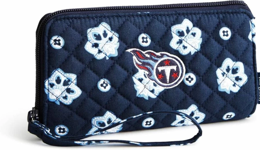 Vera Bradley NFL Team Logo Front Zip Wristlet for Women - Multiple Team Designs Available