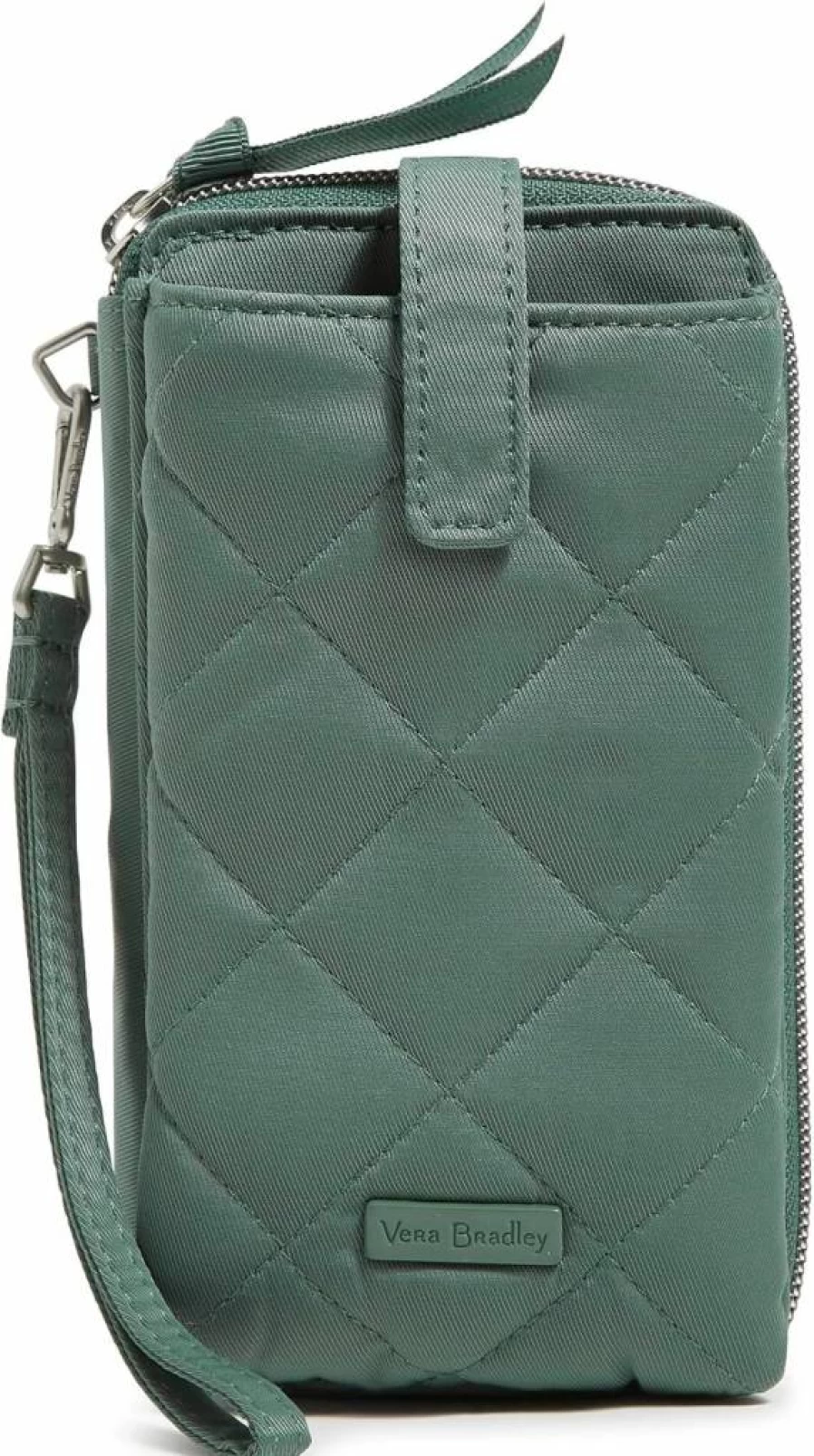 Vera Bradley RFID Blocking Wristlet for Women - Large Smartphone Crossbody Purse with Performance Twill Fabric