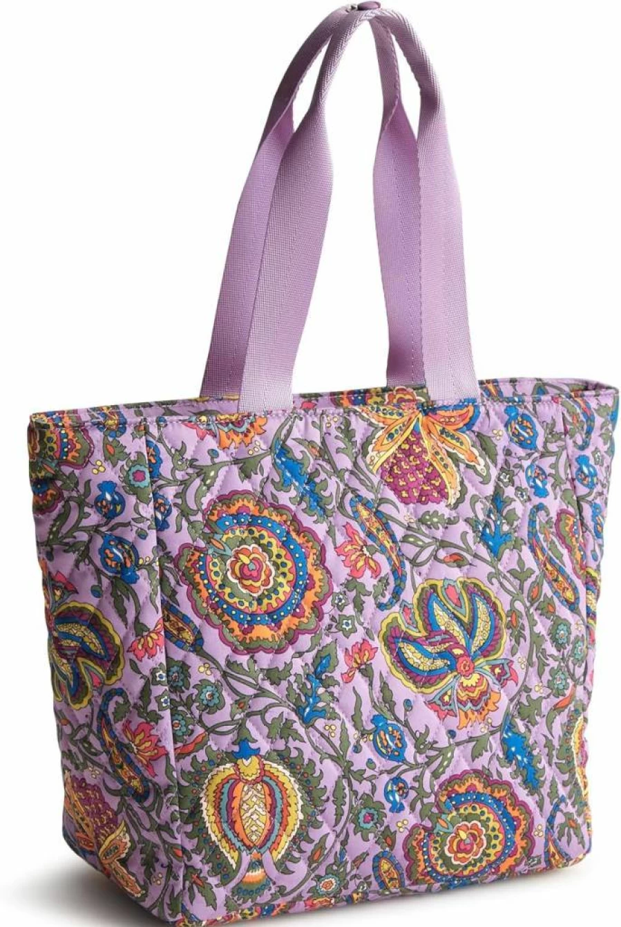 Vera Bradley Reusable Cotton Lunch Bag - Insulated Eco-Friendly Tote for Work & School