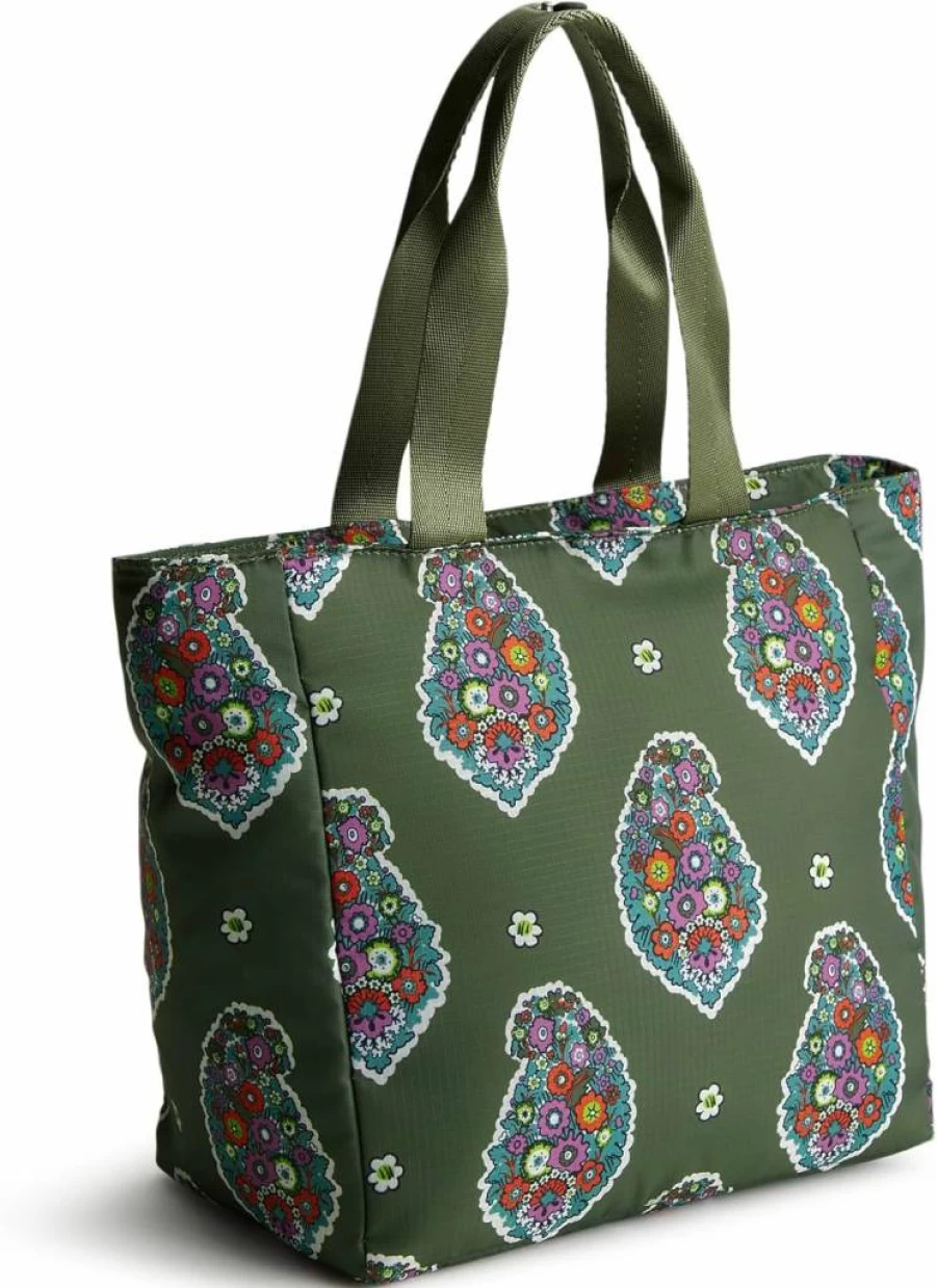 Vera Bradley Lightweight Ripstop Lunch Bag - Insulated Reusable Tote for Work & School