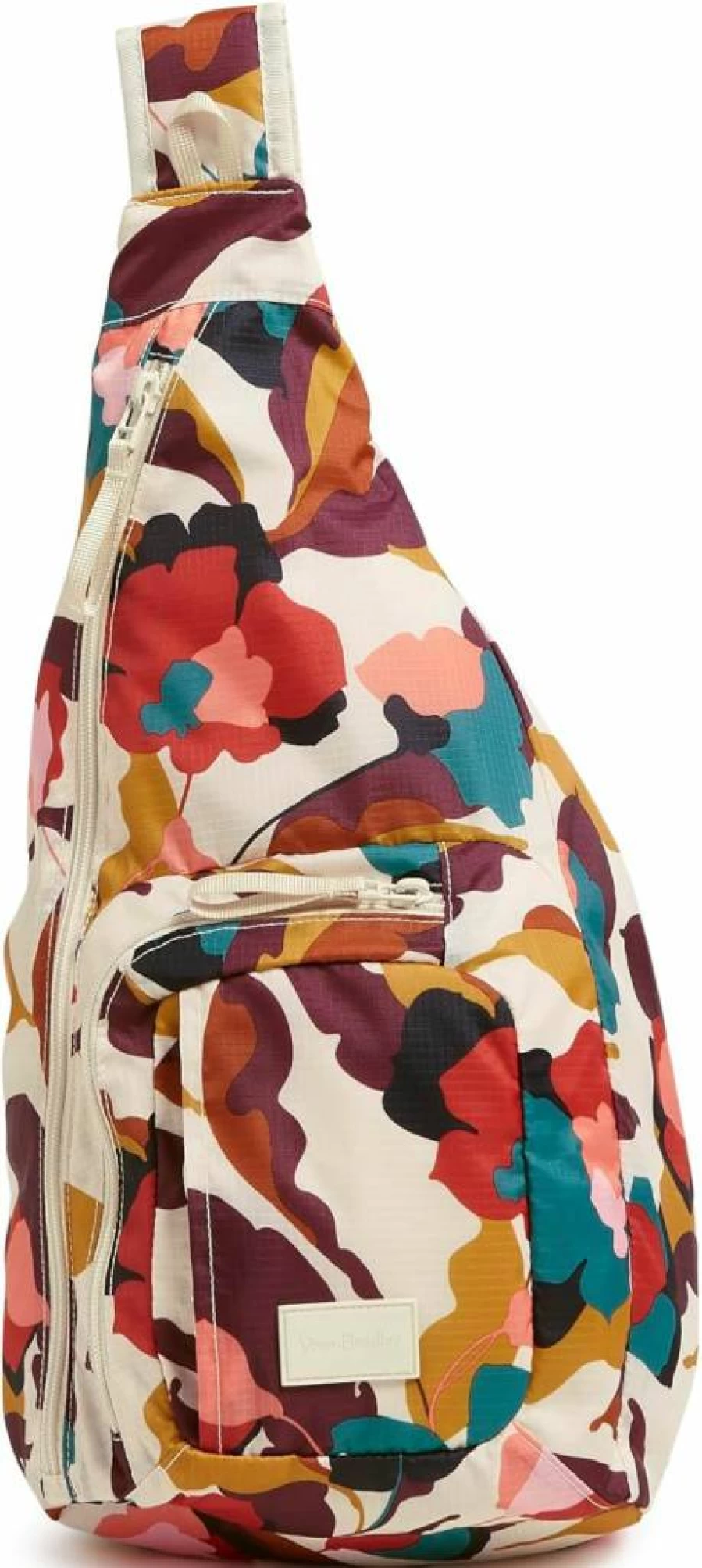 Vera Bradley Lightweight Ripstop Nylon Sling Backpack for Women & Men, Durable Crossbody Daypack with Adjustable Straps