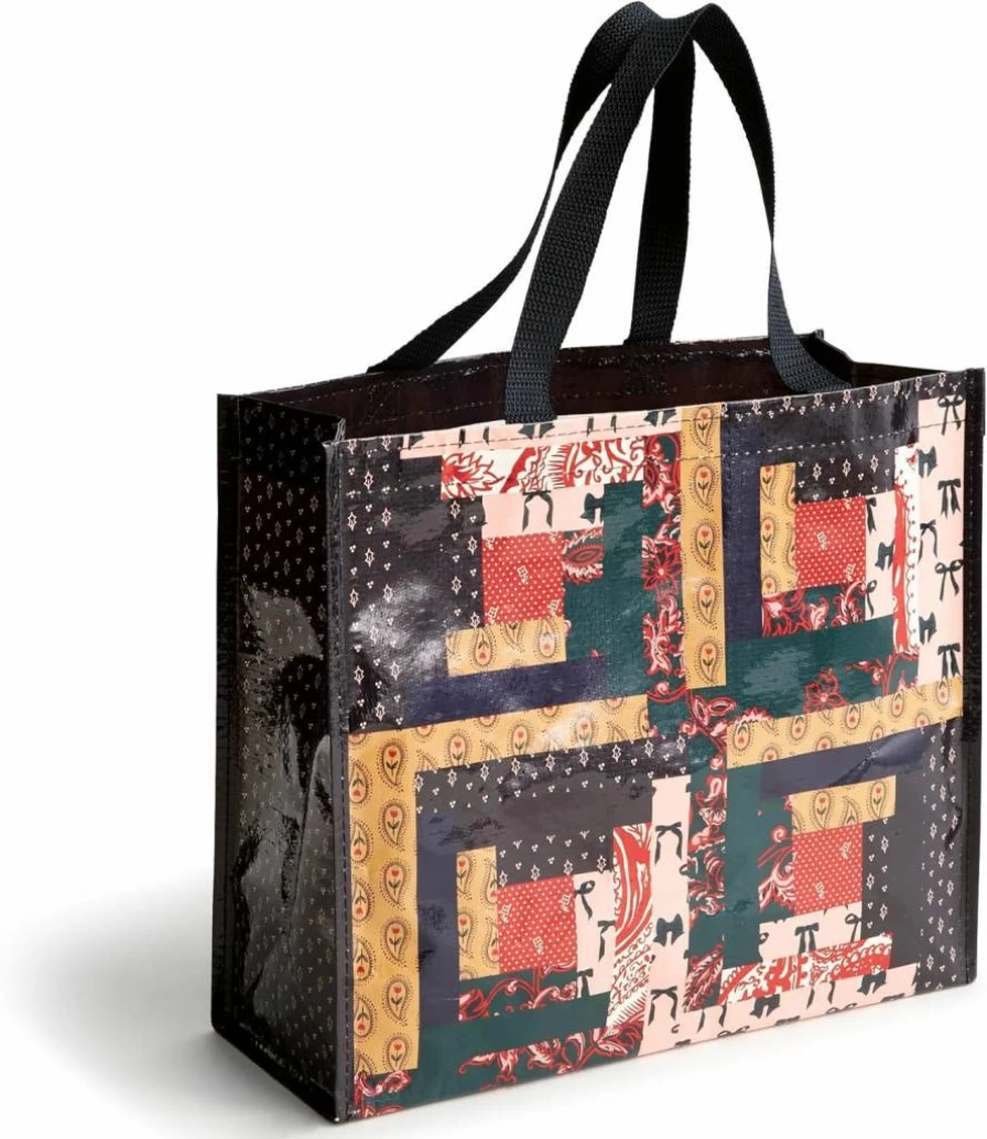 Vera Bradley Paisley Key Patchwork Square Market Tote Bag