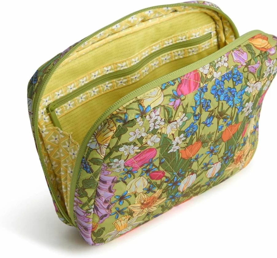 Vera Bradley Women's Cotton Cord Organizer Pouch - Tech Accessory Case for Cables & Chargers