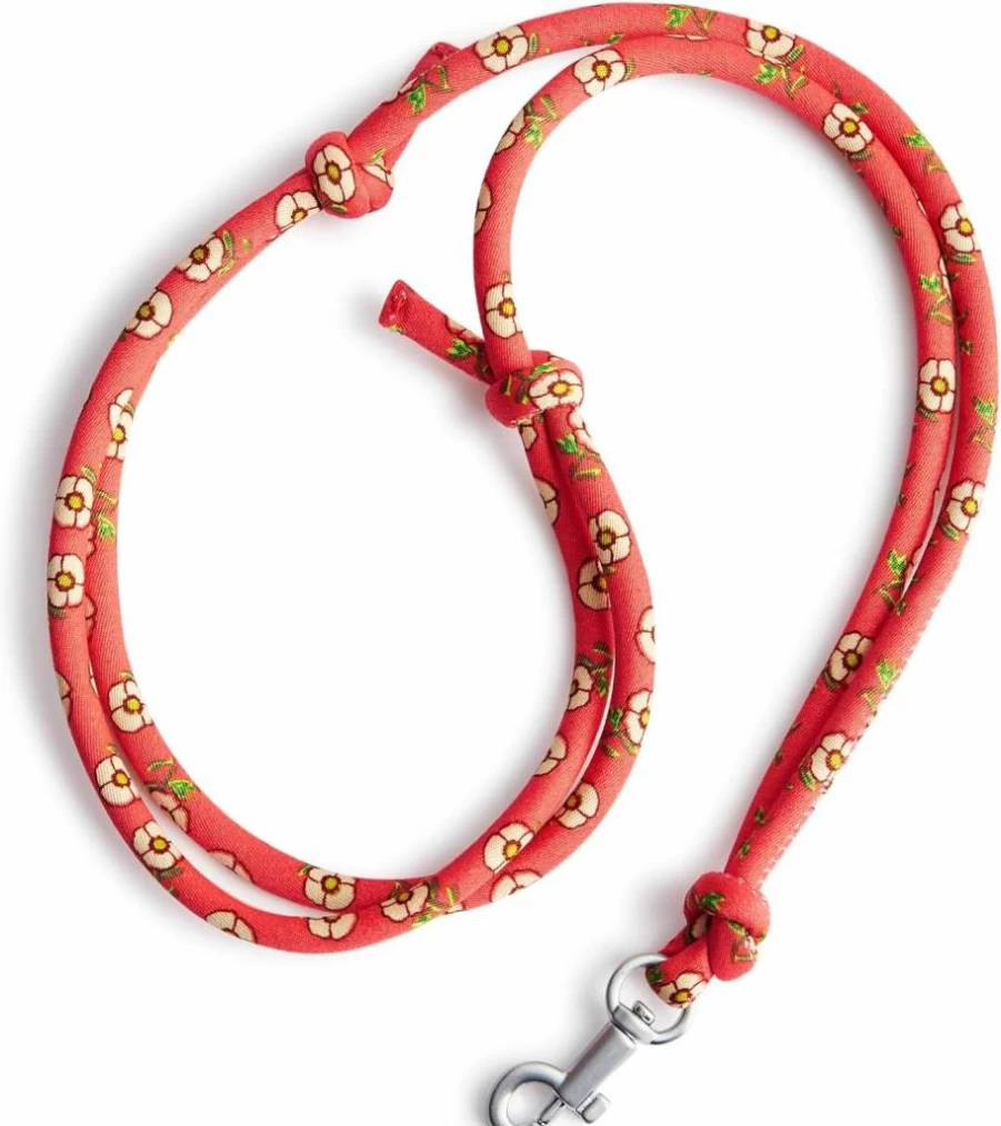 Vera Bradley Tiny Poppies Cotton Lanyard | Premium Woven ID Badge Holder | Stylish & Lightweight