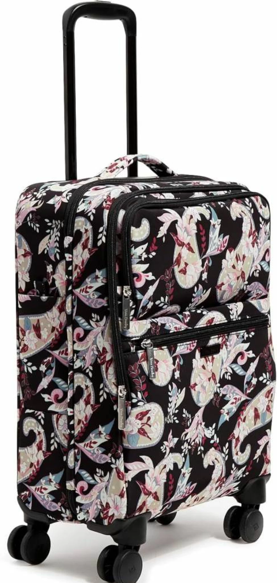Vera Bradley Women's Lightweight Rolling Suitcase - Softside Spinner Luggage with Unique Designs