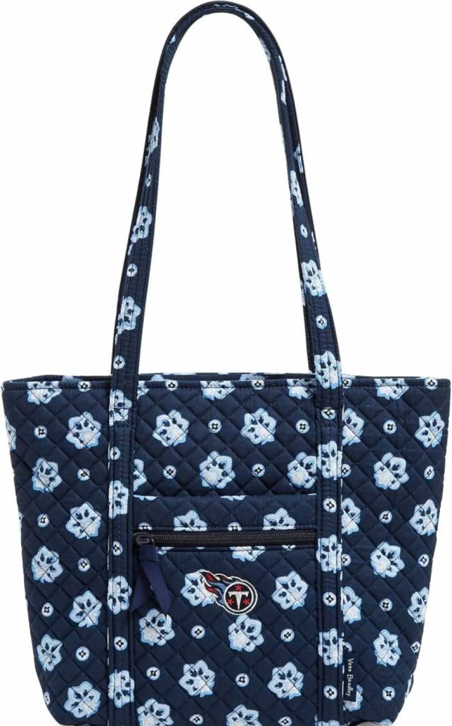 Vera Bradley NFL Team Tote Bag for Women - Lightweight Cotton Small Shoulder Bag (Multiple Team Designs)