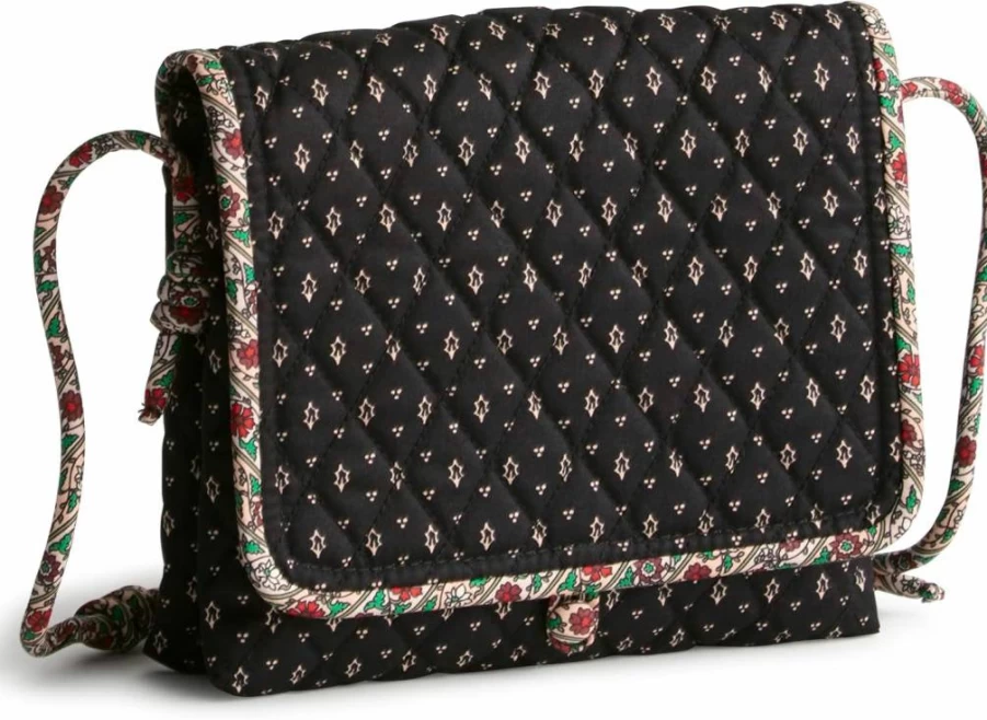 Vera Bradley Baird Hipster Crossbody Bag - Premium Cotton Vegan Leather Shoulder Purse for Women