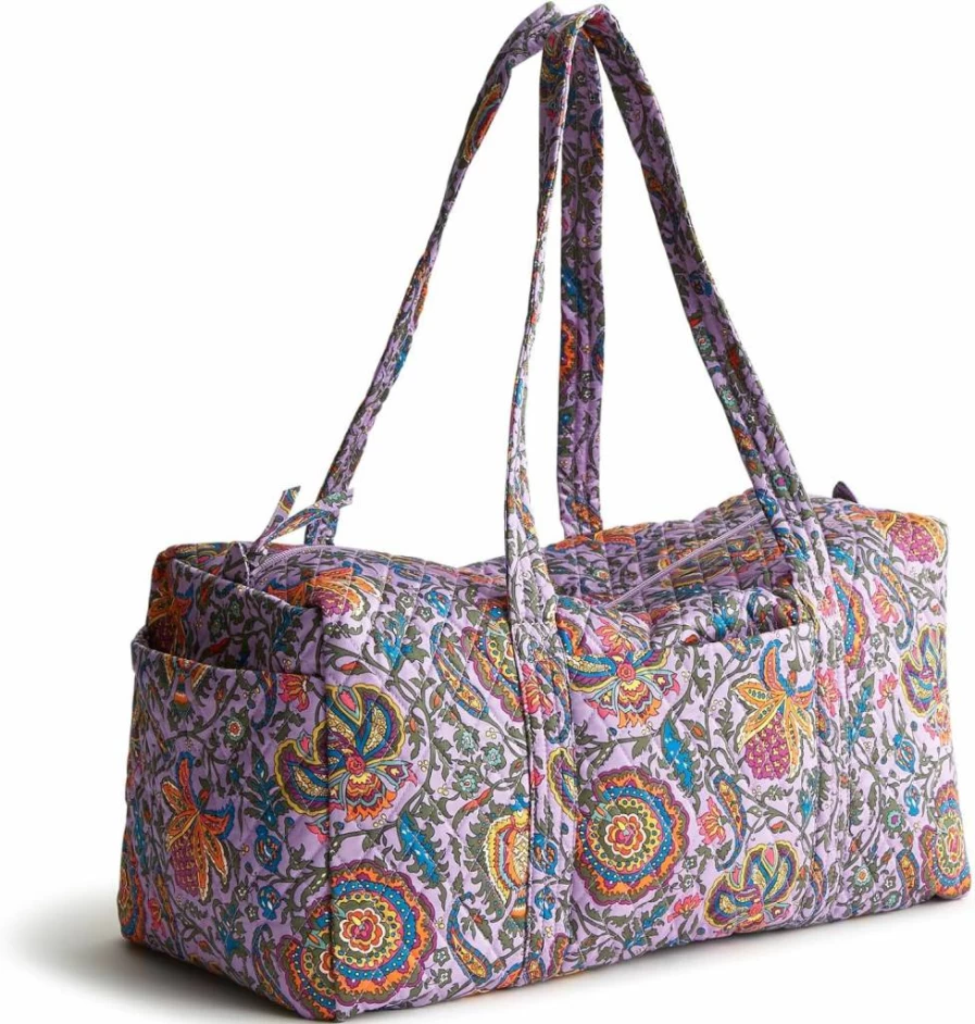 Vera Bradley Women's Original Cotton Duffel Bag - Premium Travel & Gym Tote for Women
