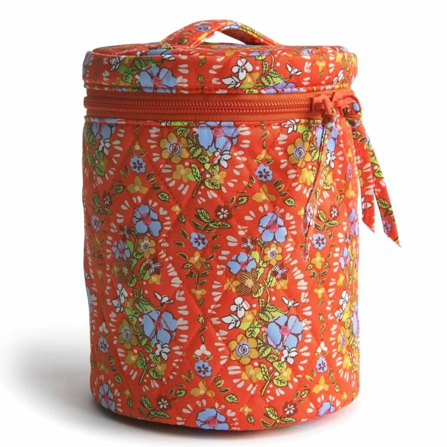 Amazon Premium Cotton Upright Cosmetic Organizer – Travel Toiletry Bag with Multiple Pockets