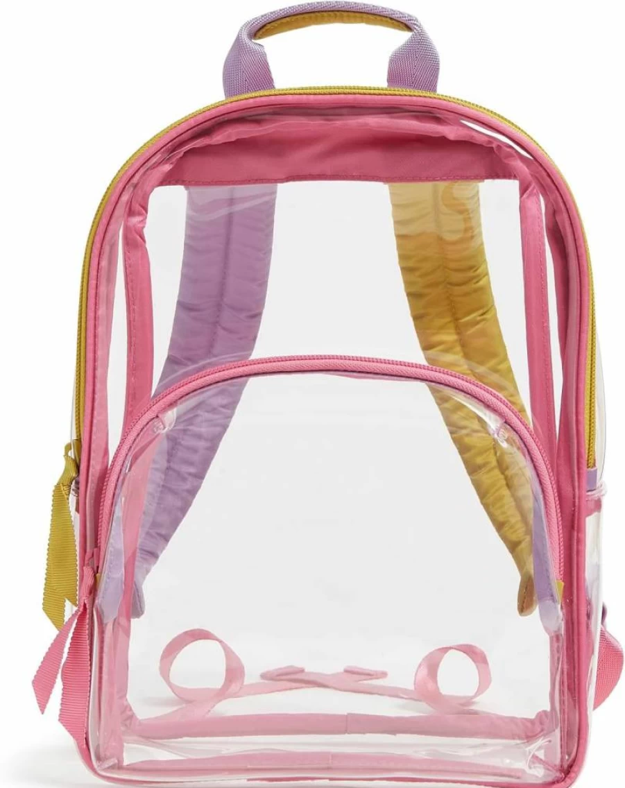 Vera Bradley Golden Olive Small Clear Backpack – Lightweight & Stylish Transparent Bag