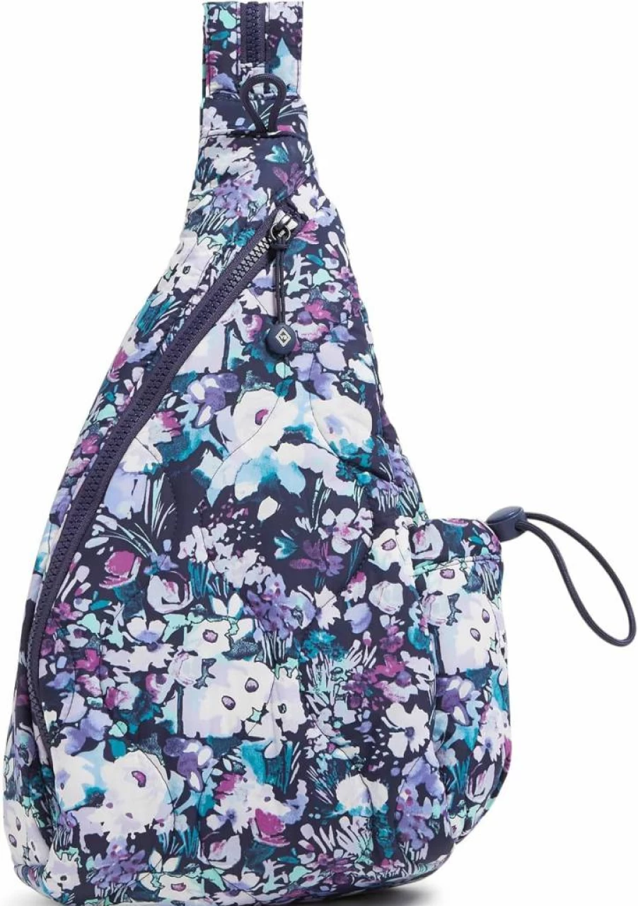 Vera Bradley Featherweight Sling Backpack in Rose Quartz | Lightweight Crossbody Bag for Women