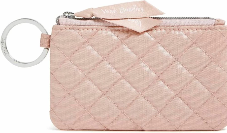 Vera Bradley Women's Cotton Zip ID Wallet Case – Stylish & Compact Card Holder