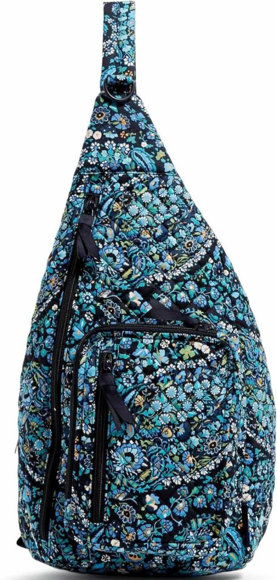 Vera Bradley Women's Recycled Cotton Sling Backpack - Eco-Friendly Forever Green One Size Travel Bag