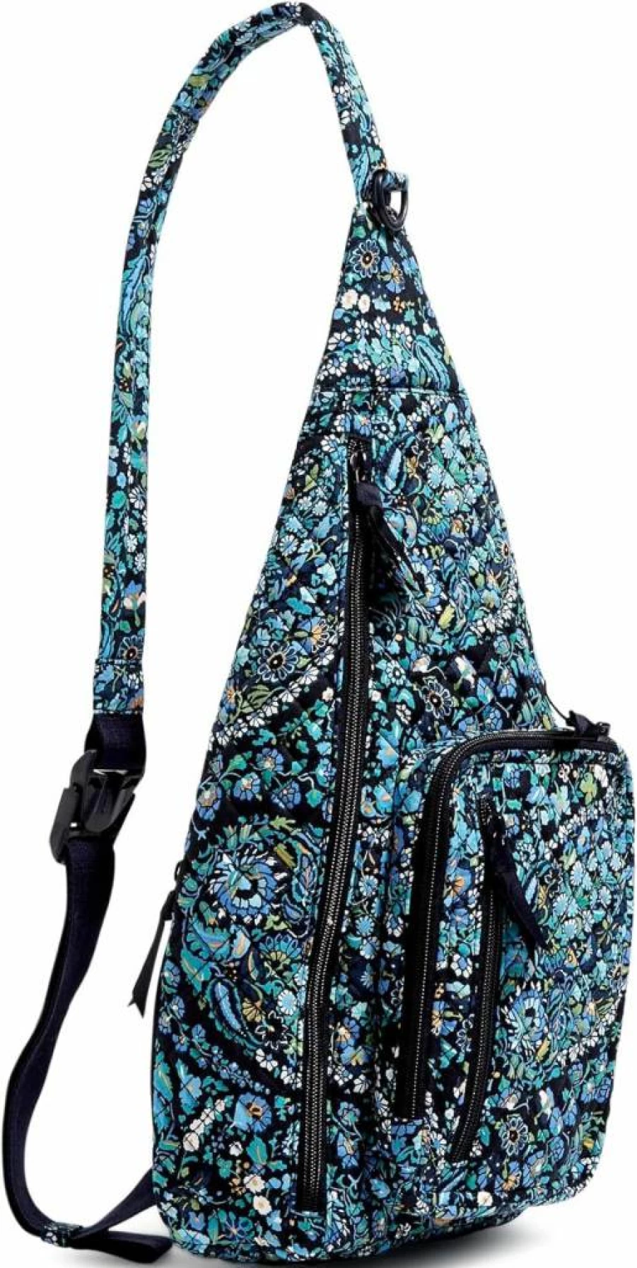Vera Bradley Women's Recycled Cotton Sling Backpack - Eco-Friendly Forever Green One Size Travel Bag