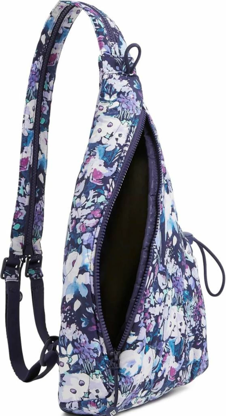Vera Bradley Artist's Garden Purple Lightweight Sling Backpack for Women