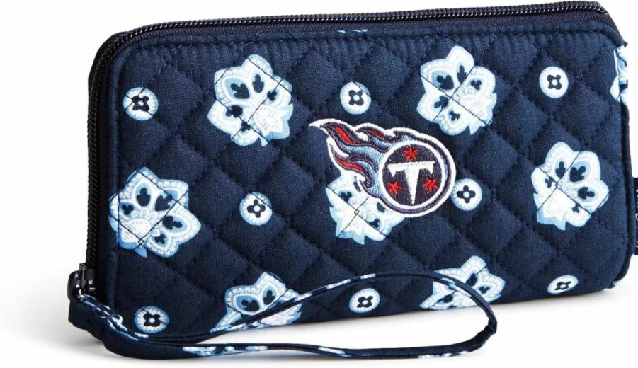 Vera Bradley NFL Team Logo Front Zip Wristlet for Women - Multiple Teams Collection