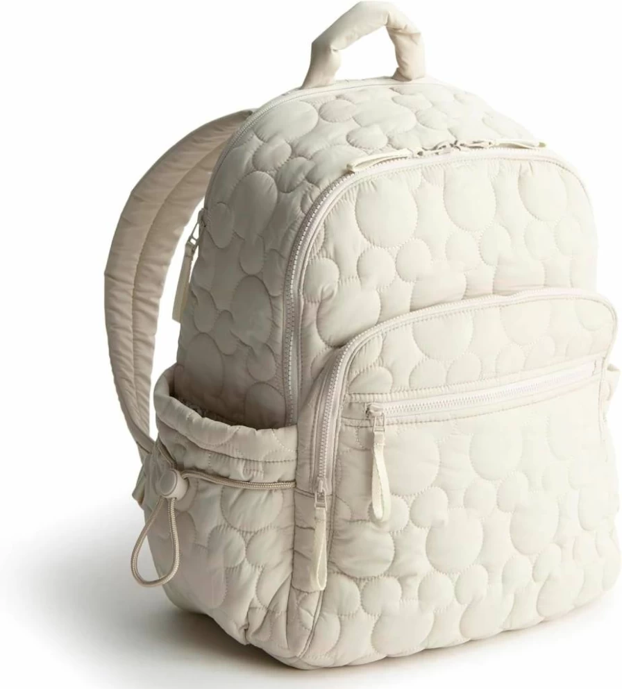 Vera Bradley Disney Mickey Meadow Featherweight Bancroft Backpack for Women, Lightweight Travel Daypack, One Size