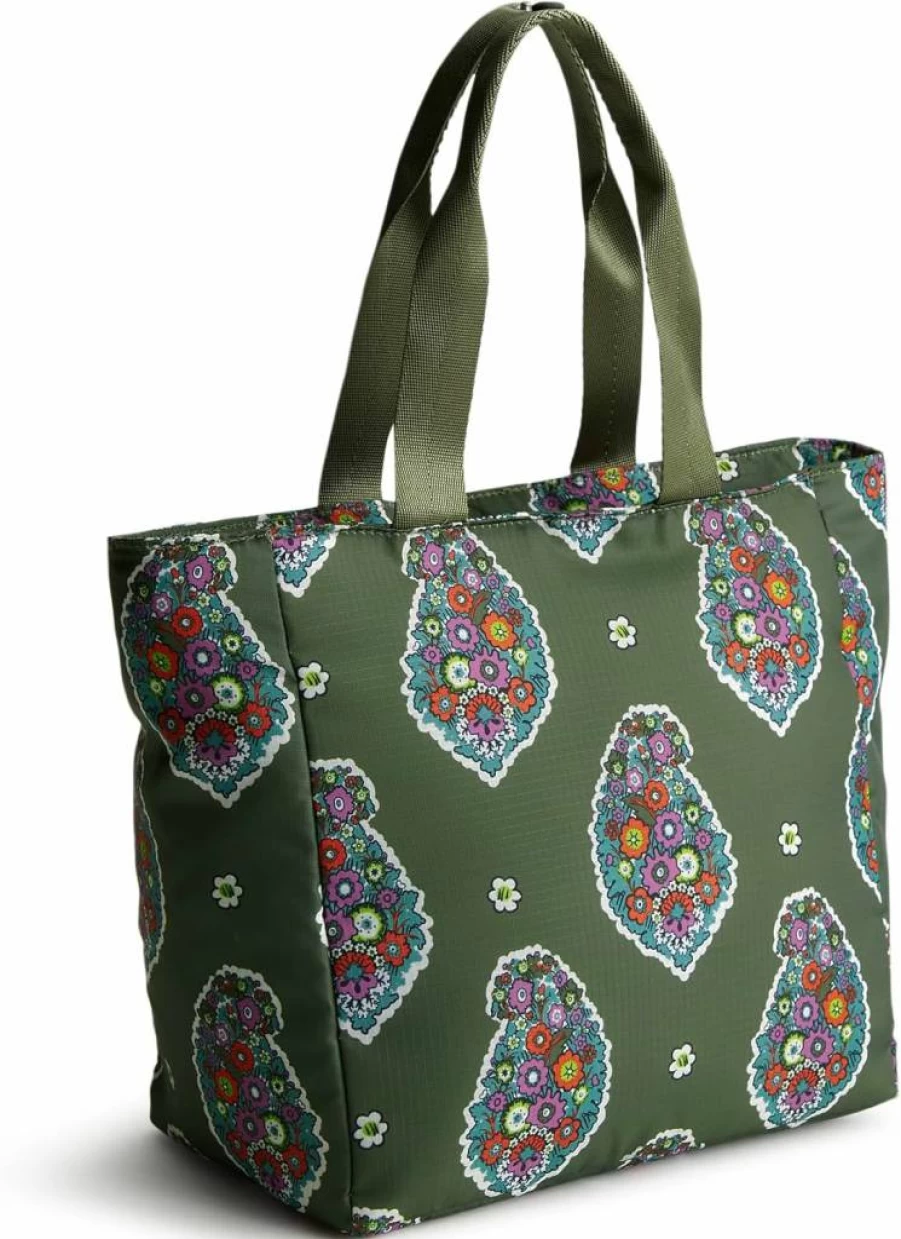 Vera Bradley Lightweight Ripstop Fabric Lunch Bag - Insulated Reusable Tote for Work & School