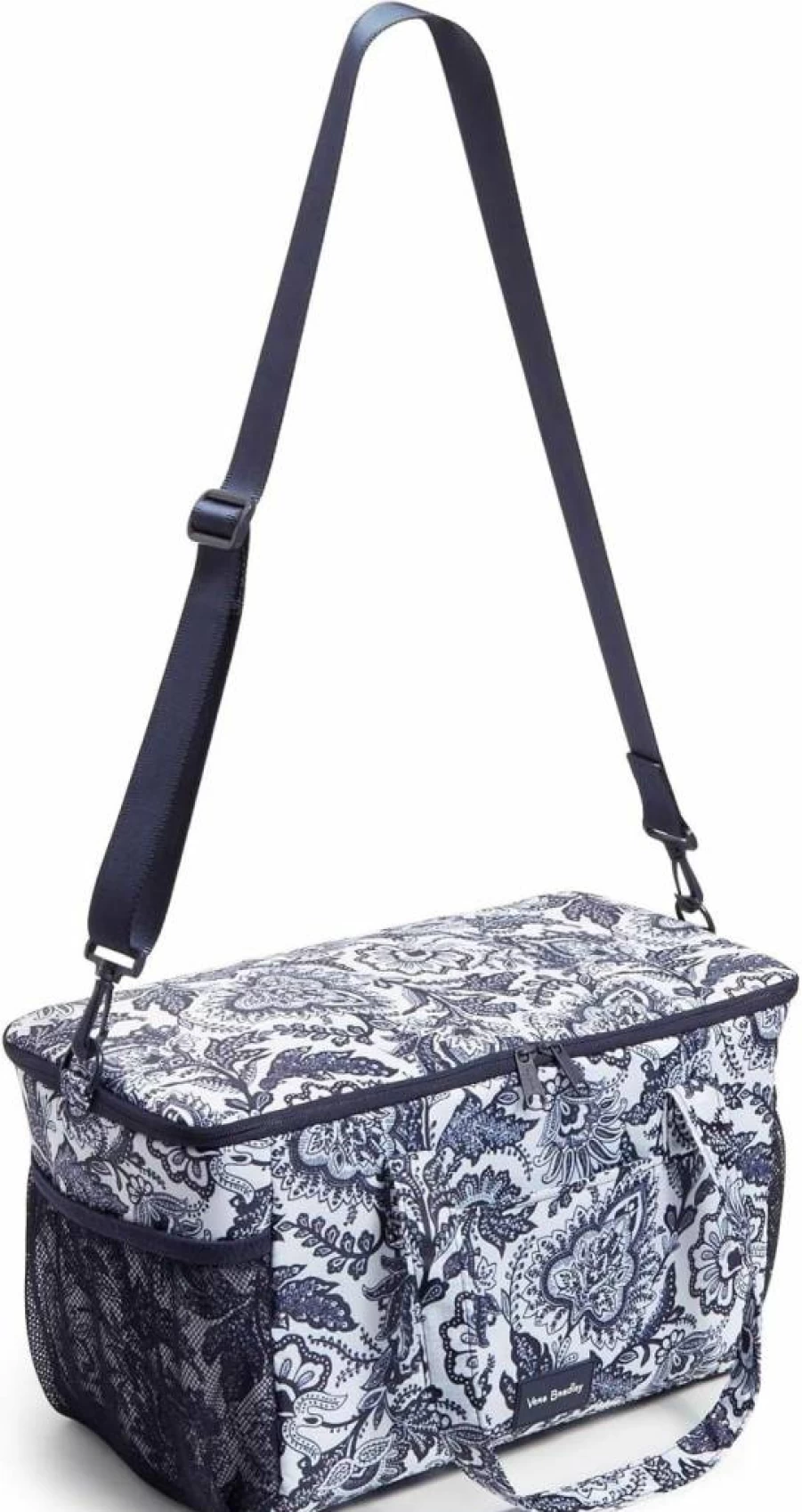 Vera Bradley Paradise Bright Coral Recycled Ripstop Insulated Cooler Bag for Family Outings