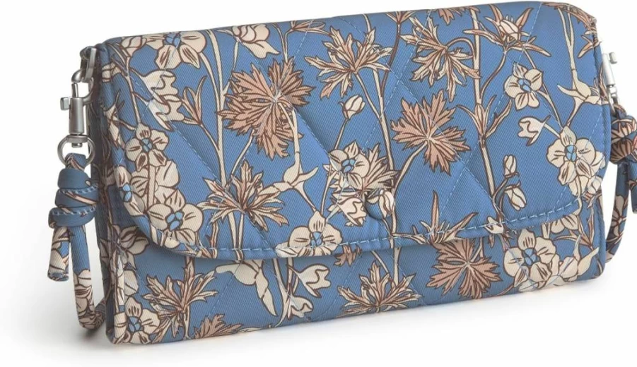 Vera Bradley Wildwood Twill Crossbody Wallet – Stylish & Lightweight Performance Bag