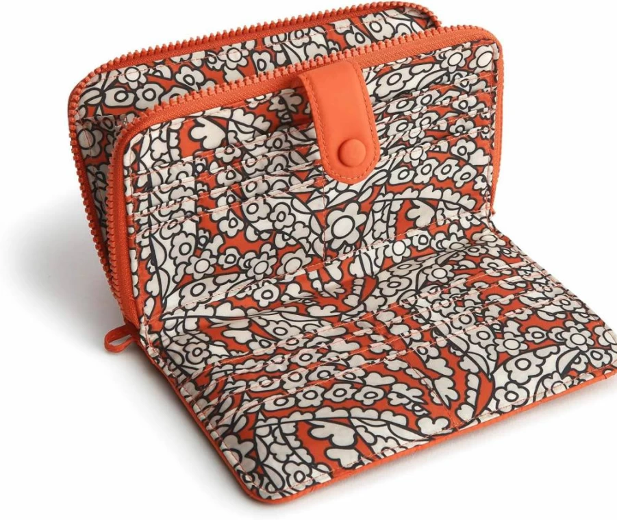 Vera Bradley Lightweight Large Tab Wallet – Stylish & Compact Women's Wallet