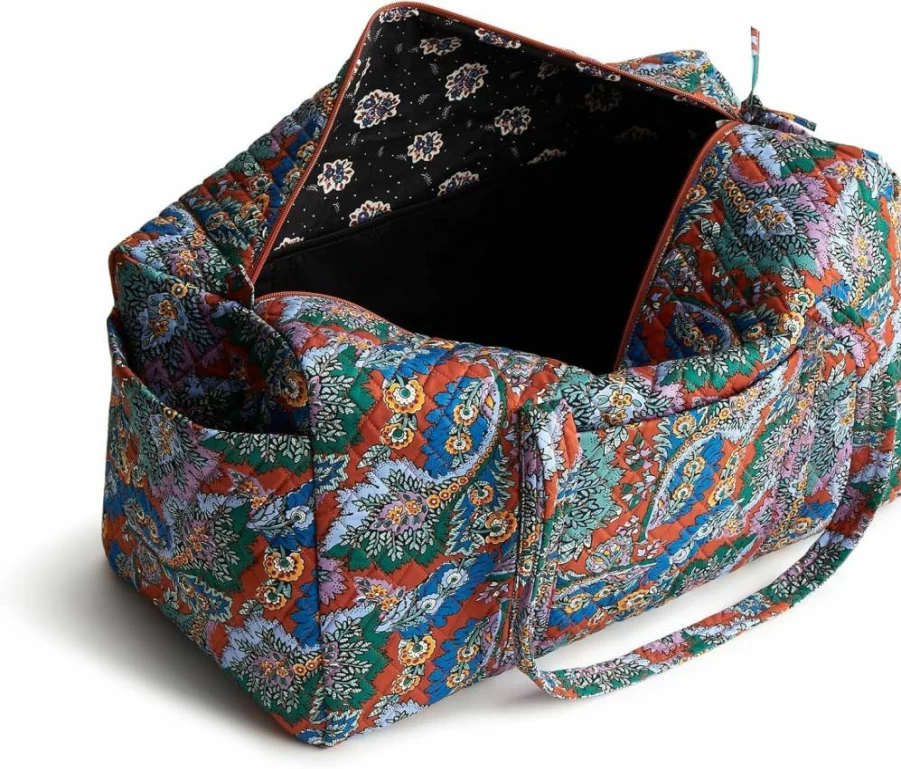 Vera Bradley Original Cotton Duffel Bag for Women - Large Premium Travel Tote
