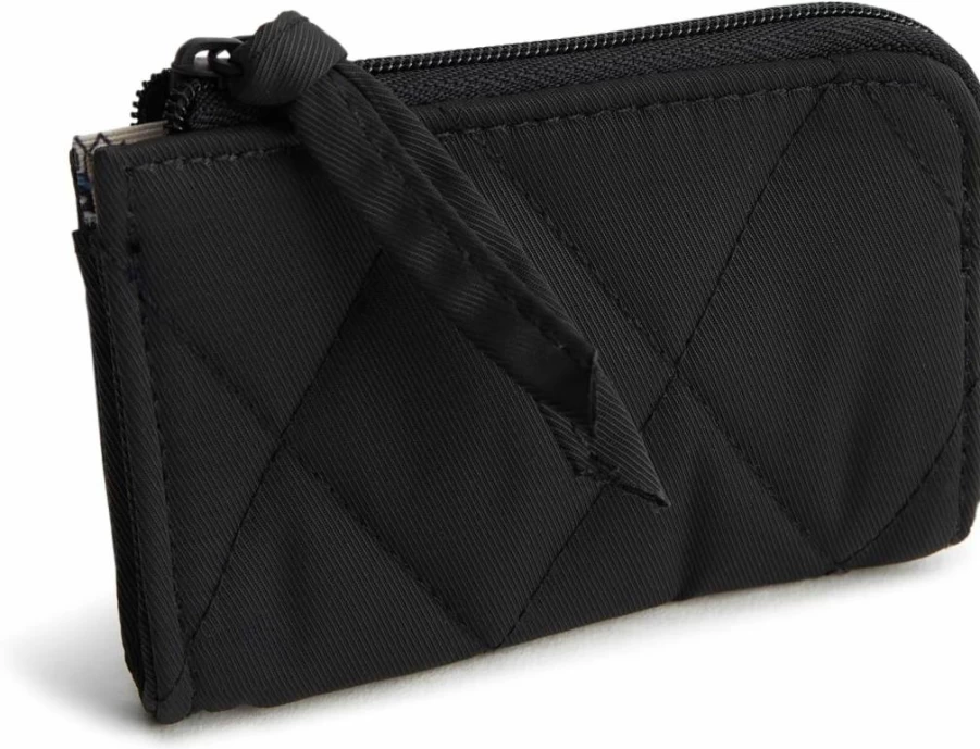 Vera Bradley Women's Twill Zip Card Holder – Stylish & Compact Wallet Pouch for Everyday Use