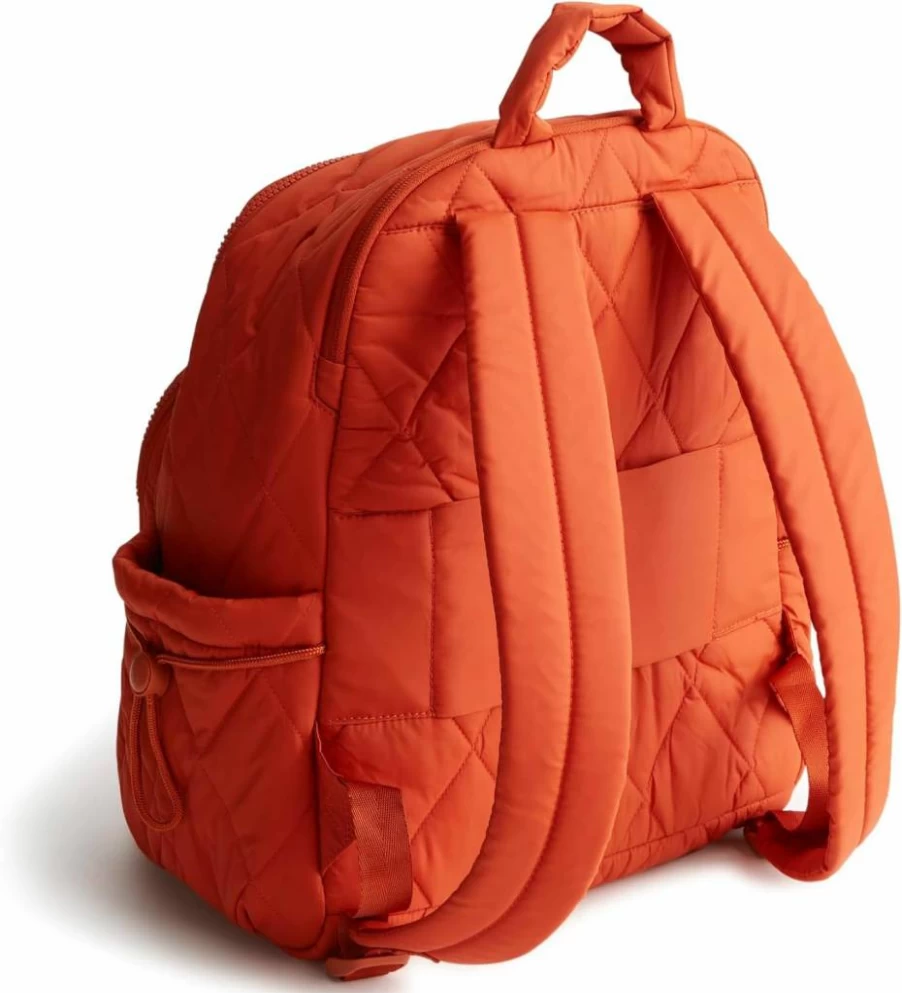 Vera Bradley Featherweight Bancroft Backpack for Women - Lightweight Travel Backpack, Potter's Clay Color, One Size Fits All