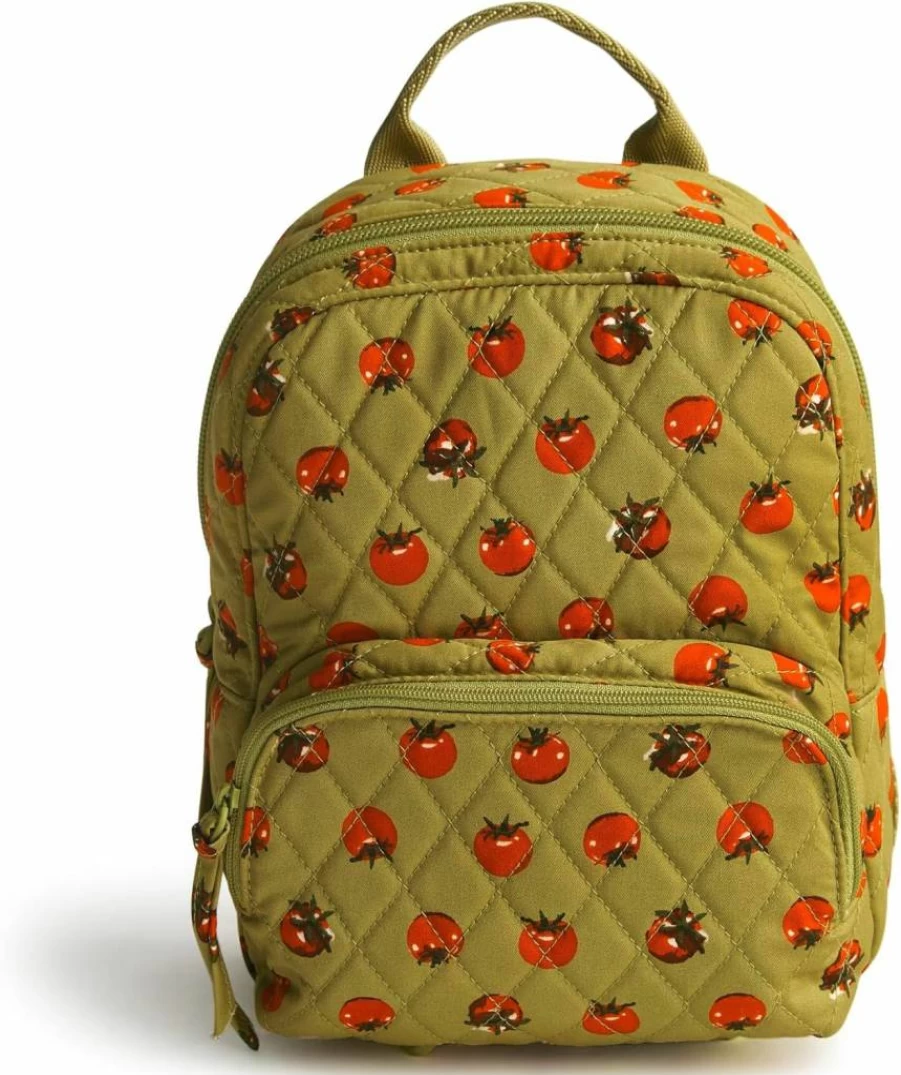 Vera Bradley Mini Backpack Cotton Banbury in Victorian Vines Print | Premium Lightweight Daypack for Women