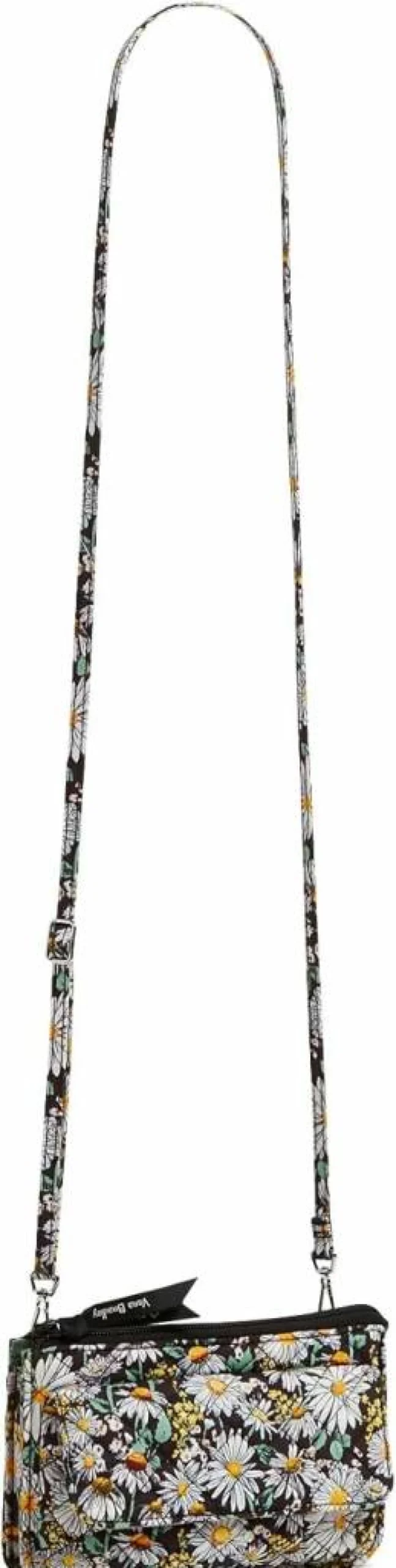 Vera Bradley Women's RFID Blocking Crossbody Wallet Purse - Botanical Ditsy Print, Lightweight & Secure