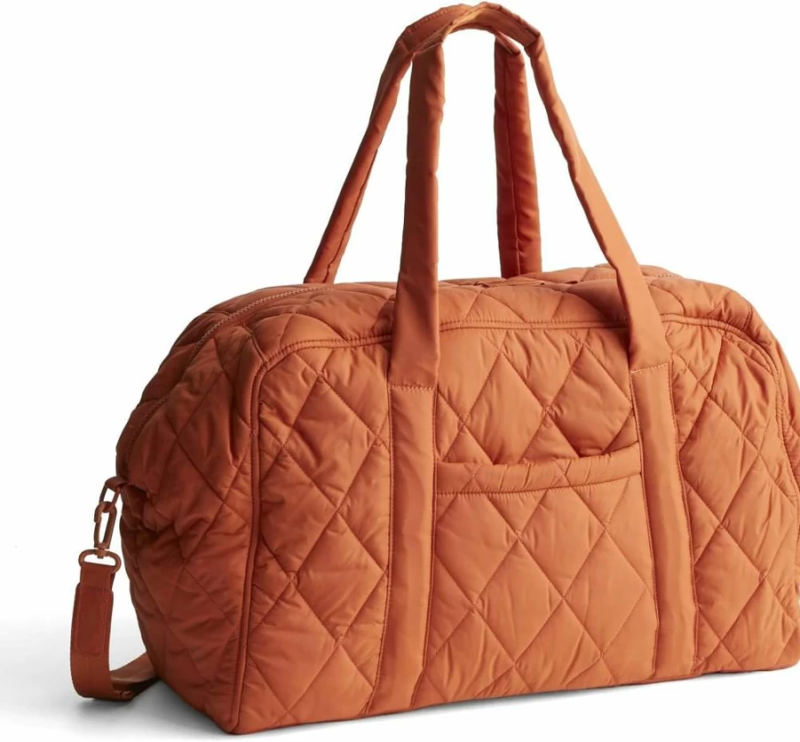 Vera Bradley Women's Large Miramar Weekender Bag - Nylon Travel Tote for Weekend Getaways