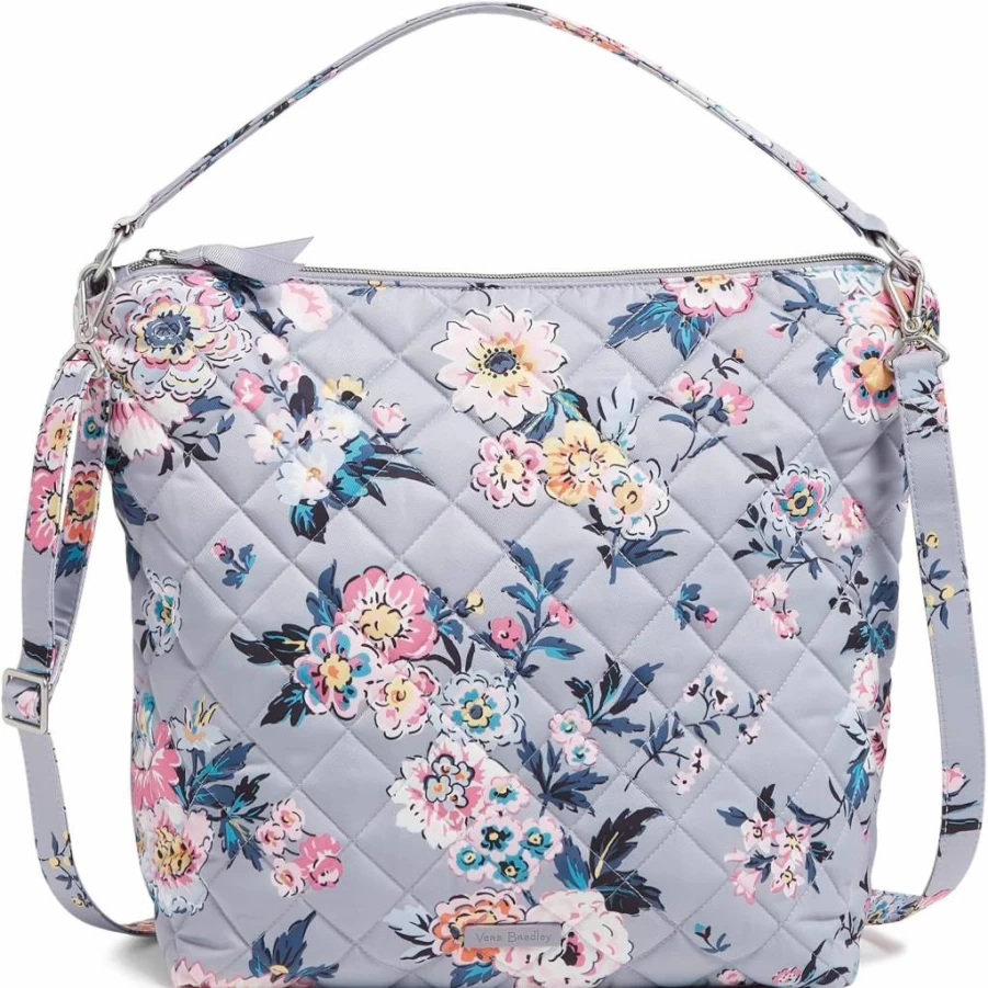 Vera Bradley Women's Oversized Hobo Bag - Performance Twill Shoulder Purse for Women